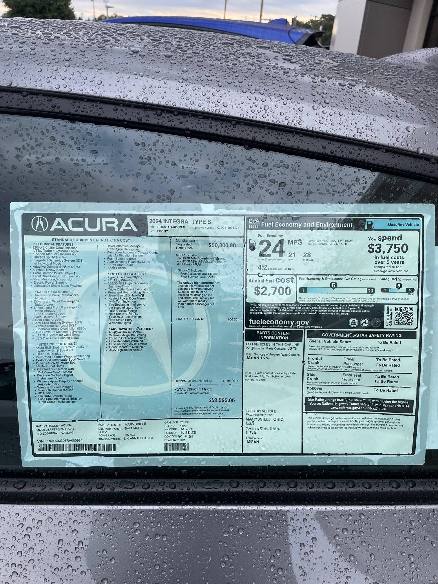 Acura Integra List of Honest Acura Dealerships For Type S (MSRP vs Markup List -- Integra Type S) IMG_2196 (1)