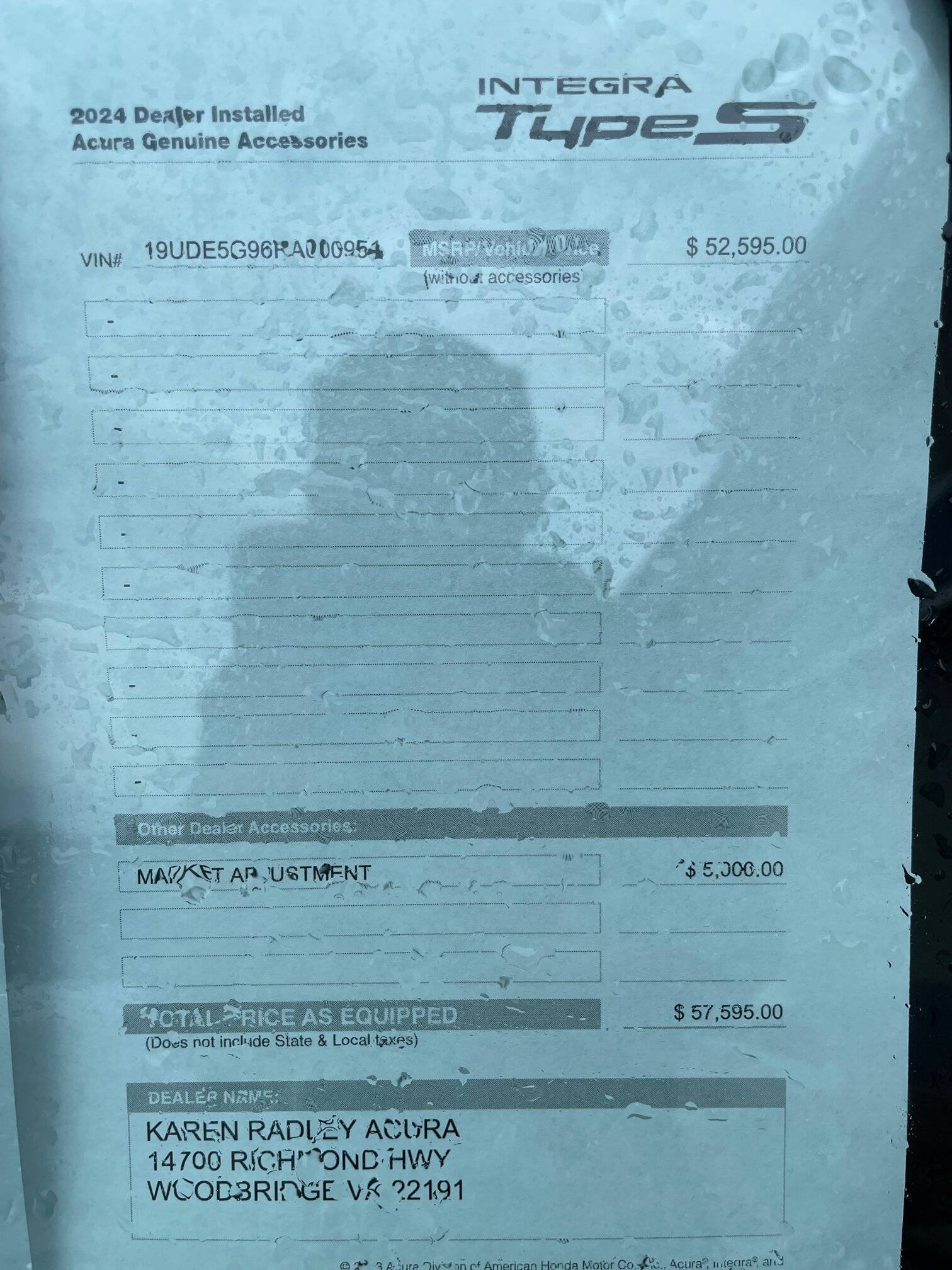 Acura Integra List of Honest Acura Dealerships For Type S (MSRP vs Markup List -- Integra Type S) IMG_2197 (1)