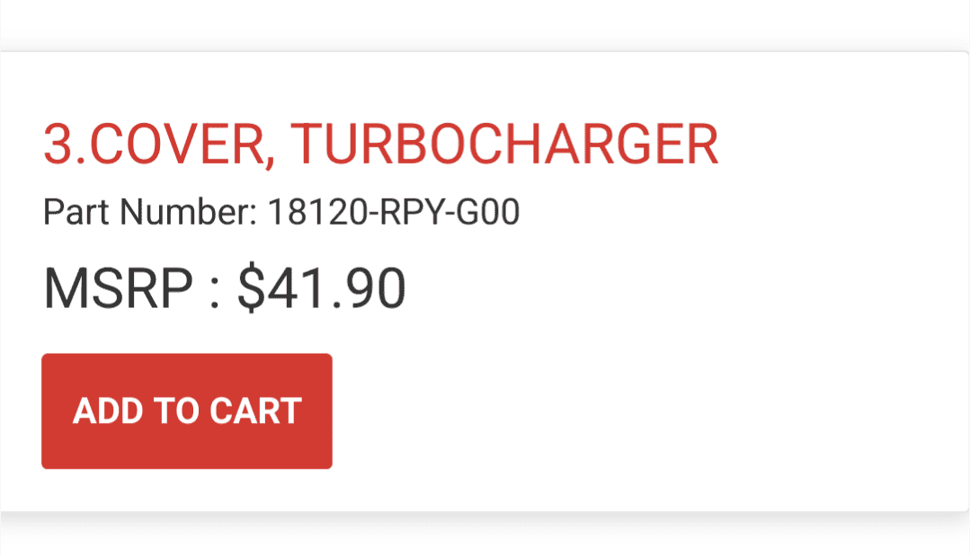 Acura Integra Downpipe and Turbo heat shield part #s Screenshot_20230831-080046