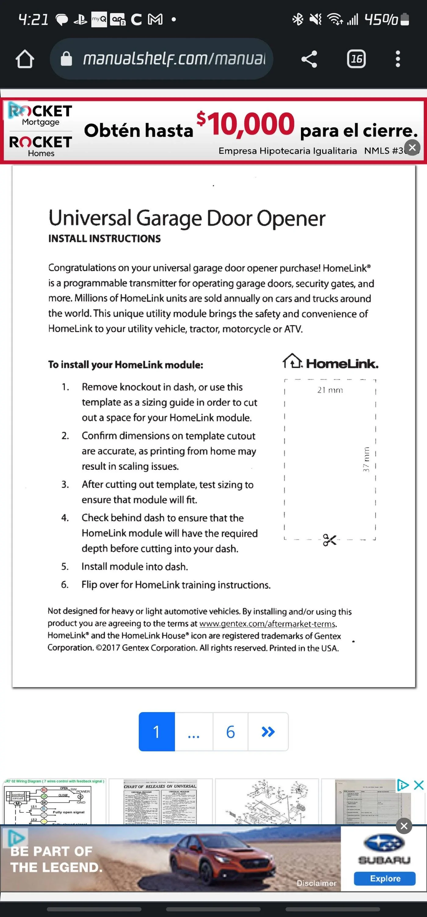 Acura Integra Homelink Alternatives Screenshot_20230901_162113_Chrom
