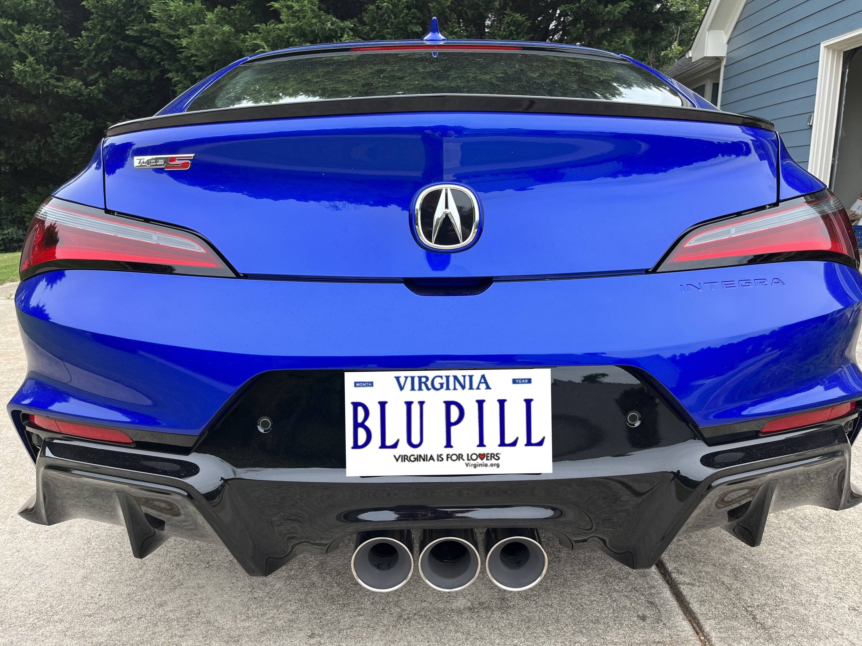 Acura Integra ITS Vanity Plate Thread BluPill