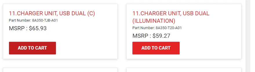 Acura Integra Swapping Rear USB-A Ports to USB-C 1694521860368