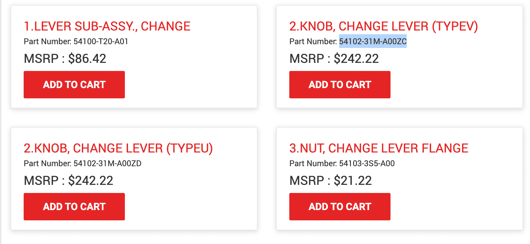 Acura Integra Part number for stock DE5 shift knob? 截屏2023-09-15 下午5.19.09