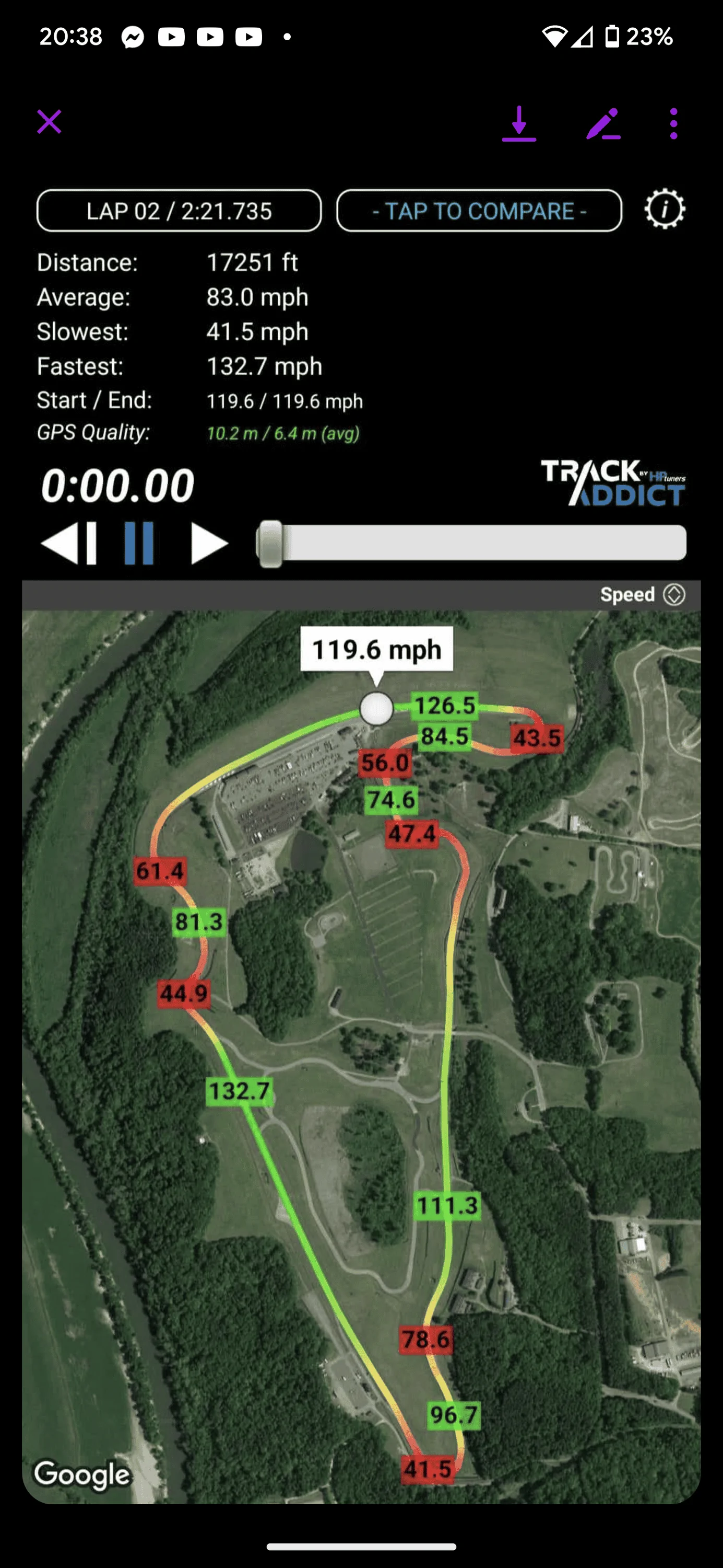 Acura Integra Track Impressions with Integra Type S at SCCA Track Night @  Dominion Raceway Screenshot_20230904-203842