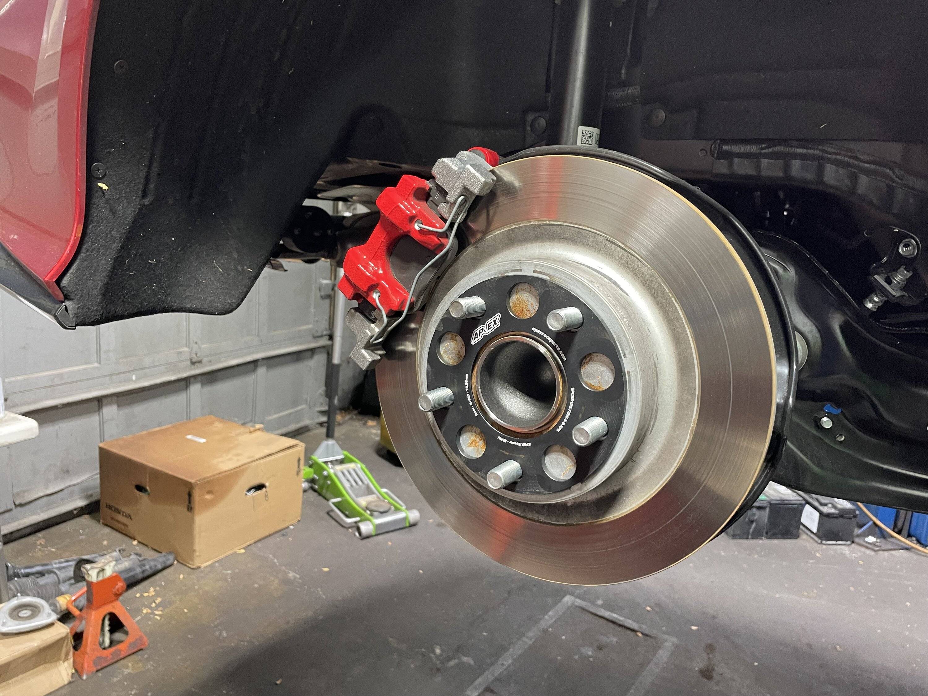 Acura Integra APEX 5mm 5x120 floating spacer IMG_4317