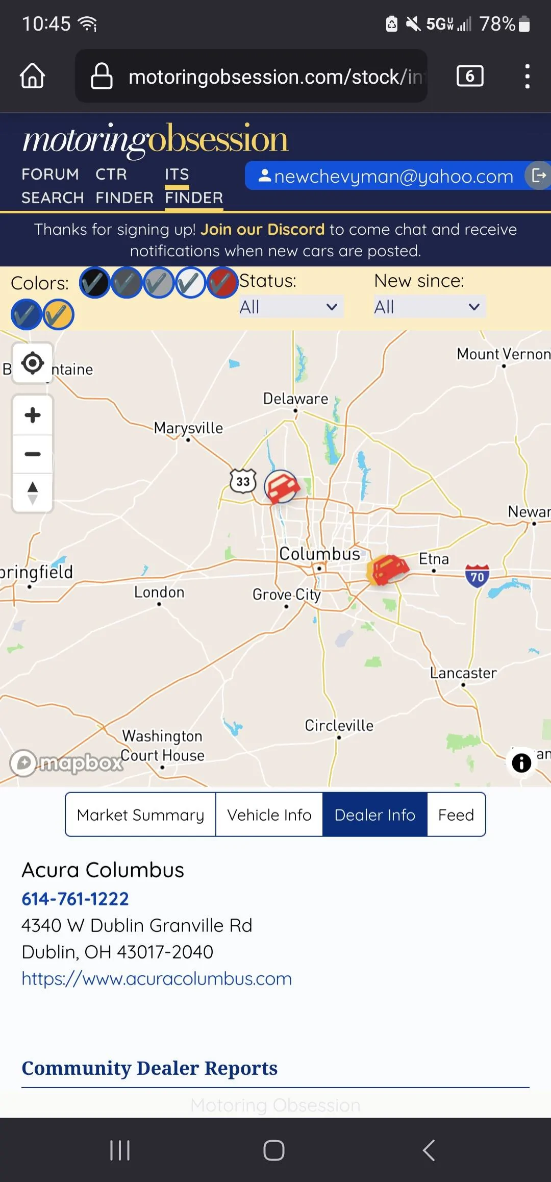 Acura Integra Inventory search 1000006660