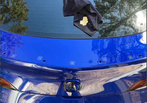 Acura Integra I installed the Carbon Fiber spoiler today spoiler holes