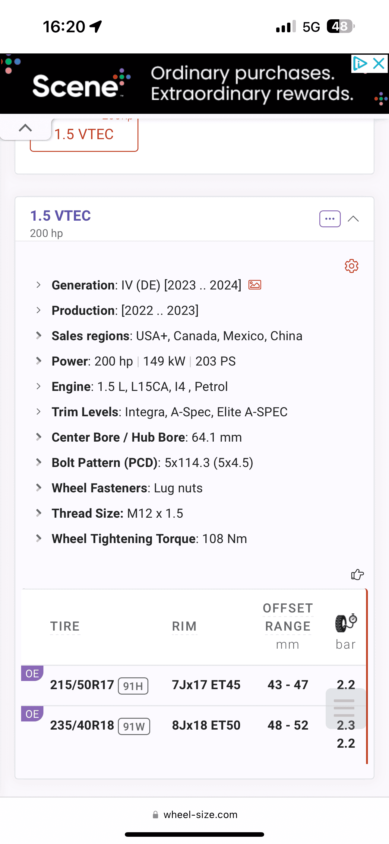 Acura Integra Dropping to 17" rims for winter tires, don't know offset for 2024 Integra A-Spec Elite IMG_0621