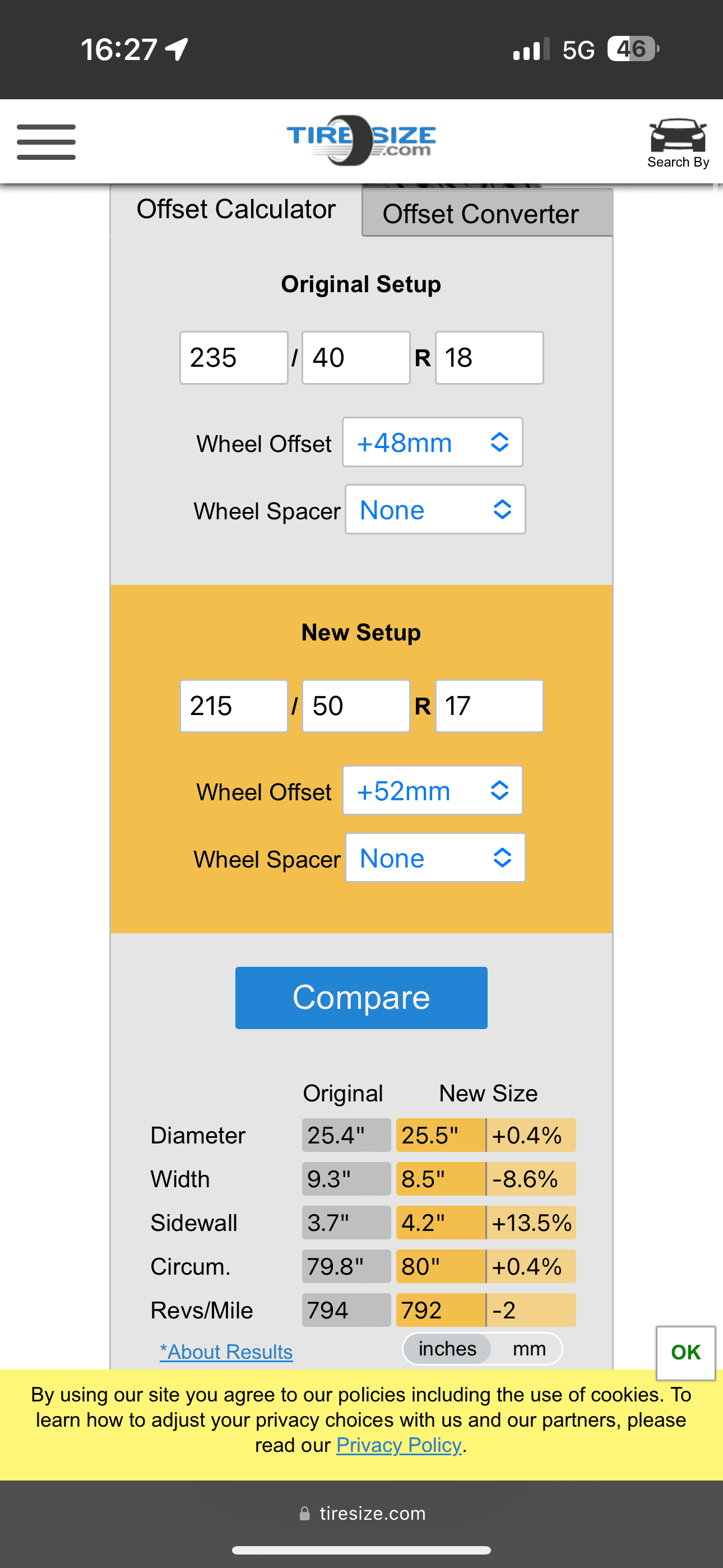 Acura Integra Dropping to 17" rims for winter tires, don't know offset for 2024 Integra A-Spec Elite IMG_0623