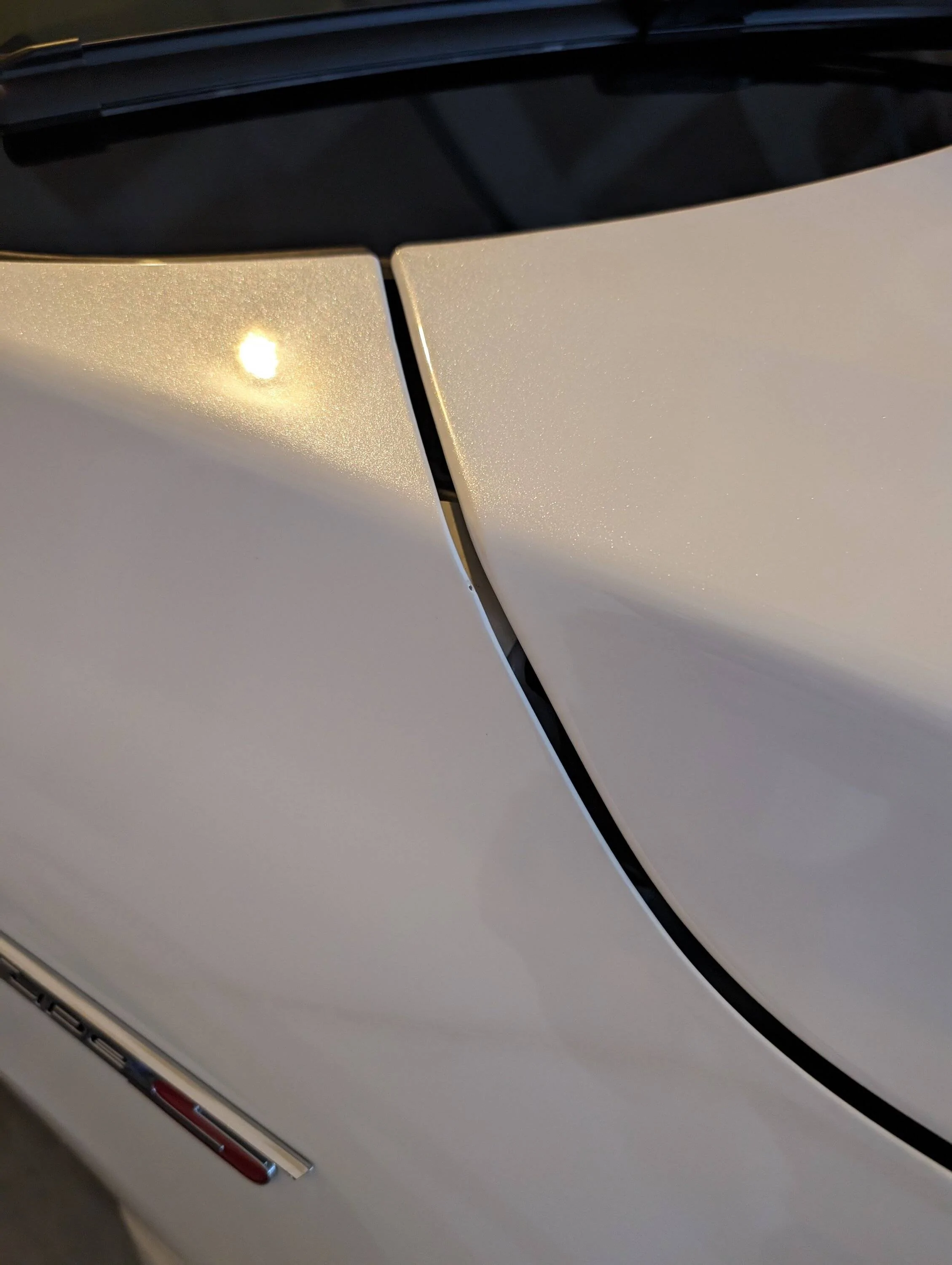Acura Integra Hood fitment issues, panel gaps, wheel defect, paint chip, clear coat issue PXL_20231110_145203410