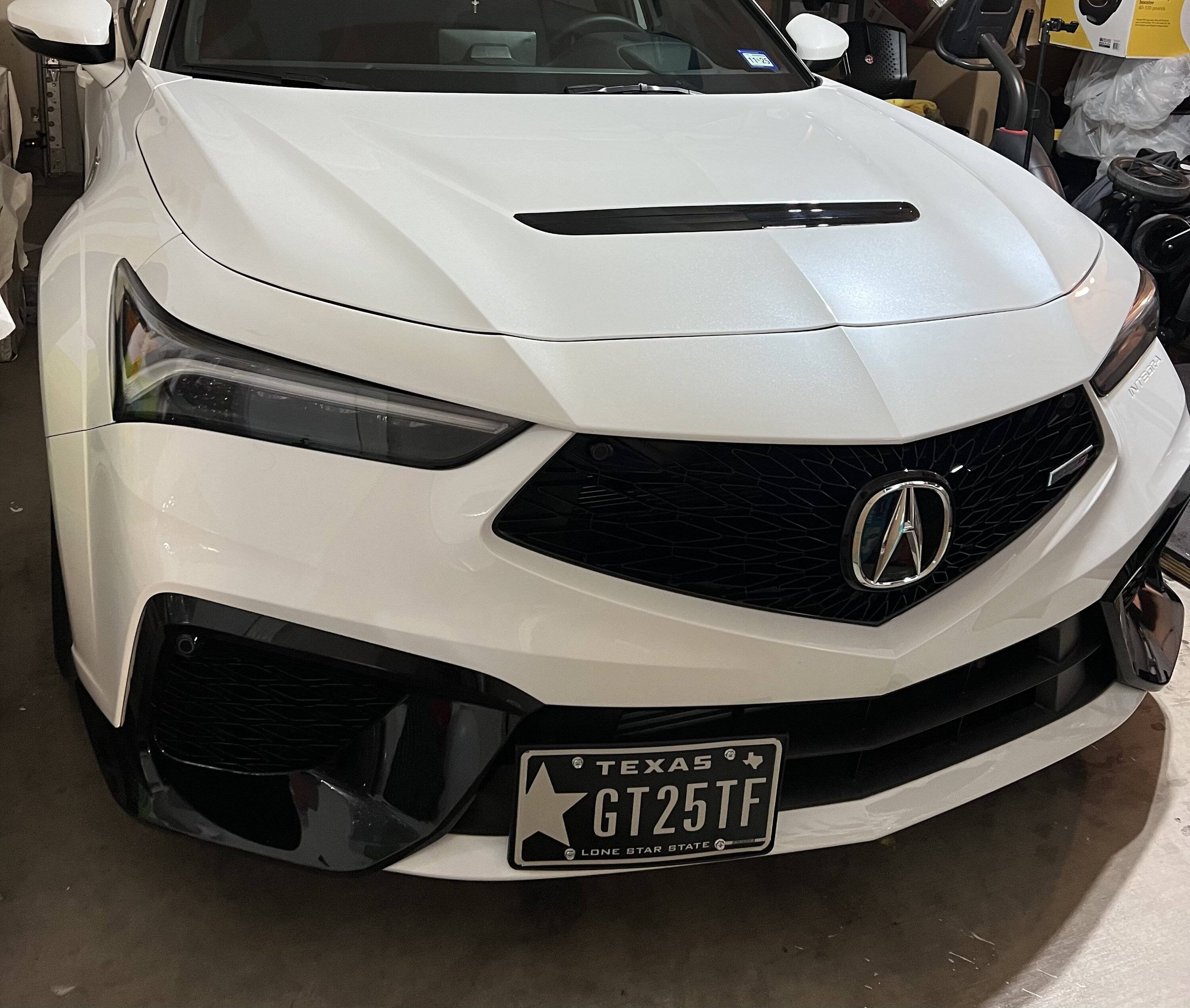Acura Integra ITS Front license plate relocation IMG_5338