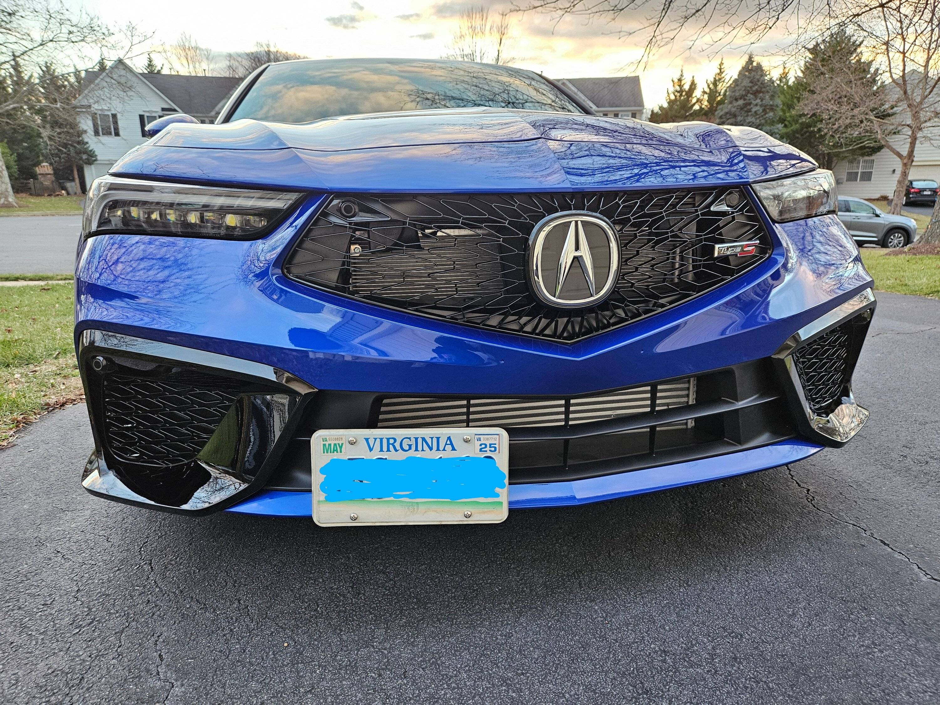 Acura Integra ITS Front license plate relocation 1000020857