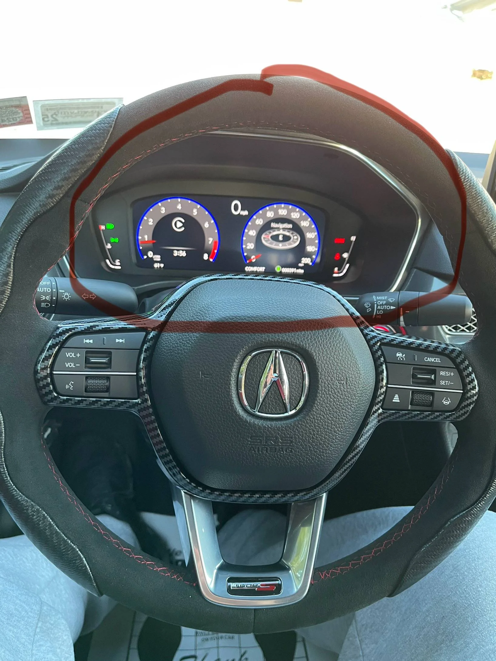 Acura Integra Is this area around the speedometer the same as the type r or 11th gen civic ? IMG_1742