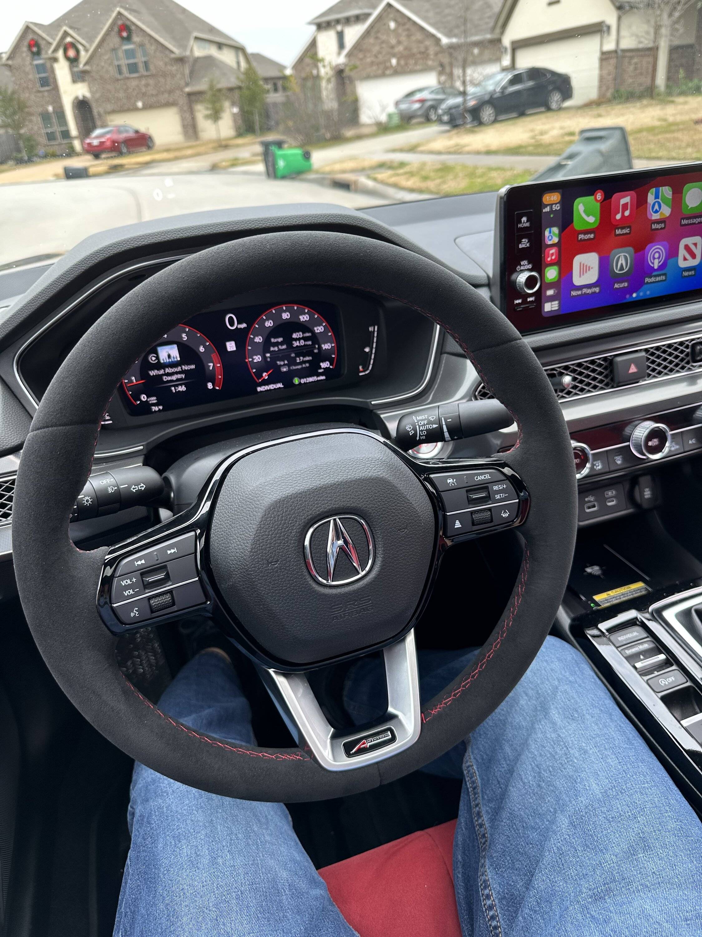 Acura Integra First mod in my Integra - Alcantara Steering wheel IMG_6650