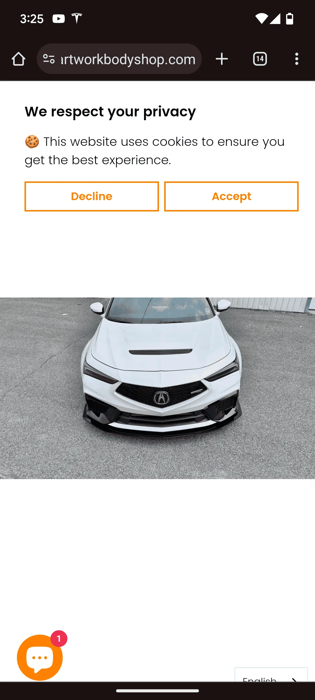 Acura Integra 2024 Integra Type S Carbon Fiber Airdam / Front Lip - APR Performance Screenshot_20240113-152538