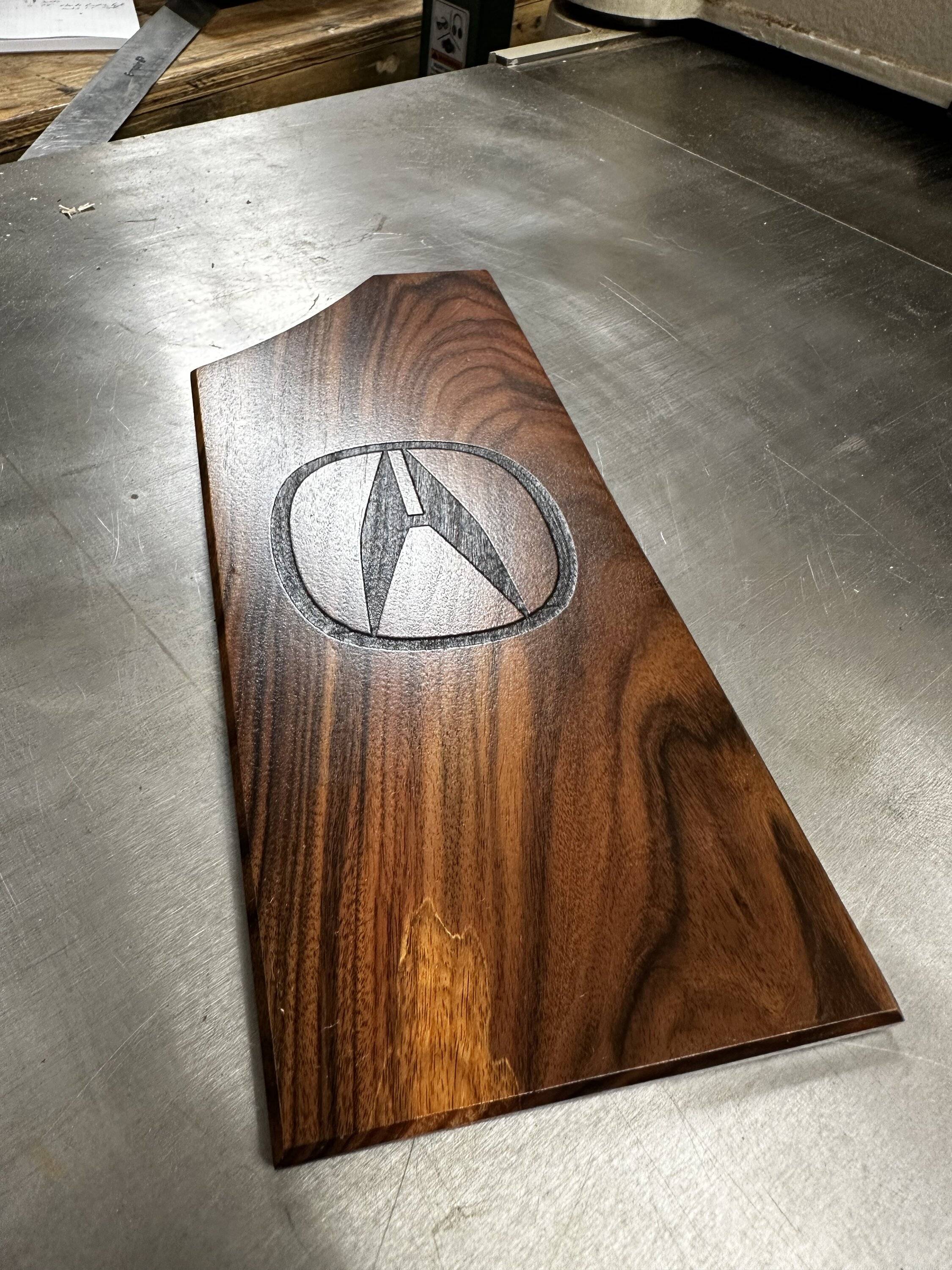 Acura Integra DIY Hardwood flooring for trunk/hatch and wooden dead pedal IMG_7082