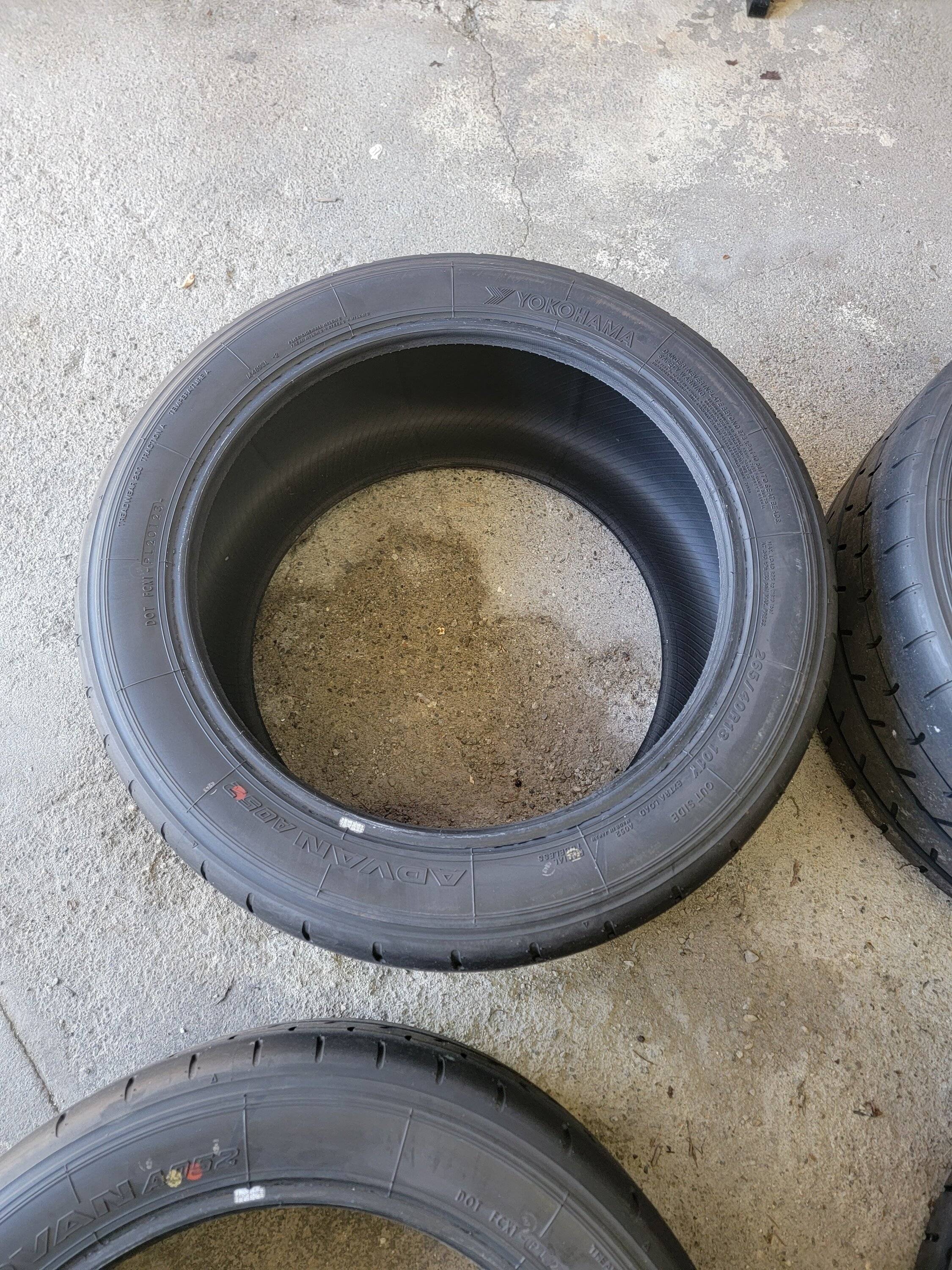 265 40 18 Advan A052 r compound tires | IntegraForums - 2023+