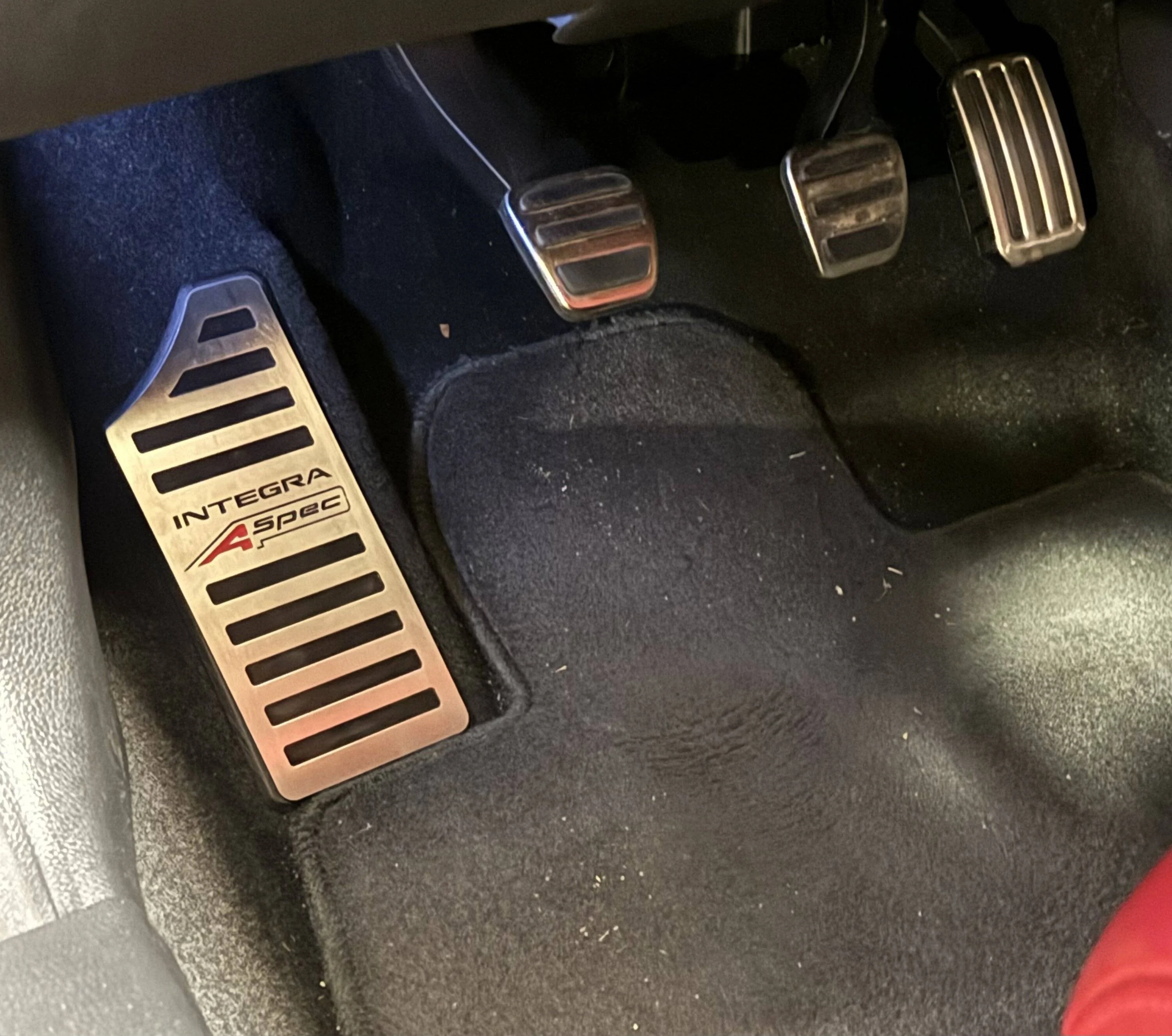 Acura Integra Aluminum Dead Pedal Cover - Type-S, A-Spec, Integra IMG_0956