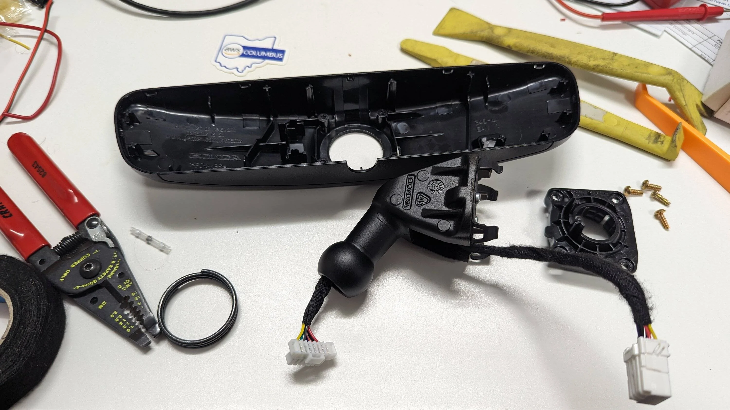 Acura Integra Retrofit Honda Civic Dimming Mirror w/ Homelink 1000005923