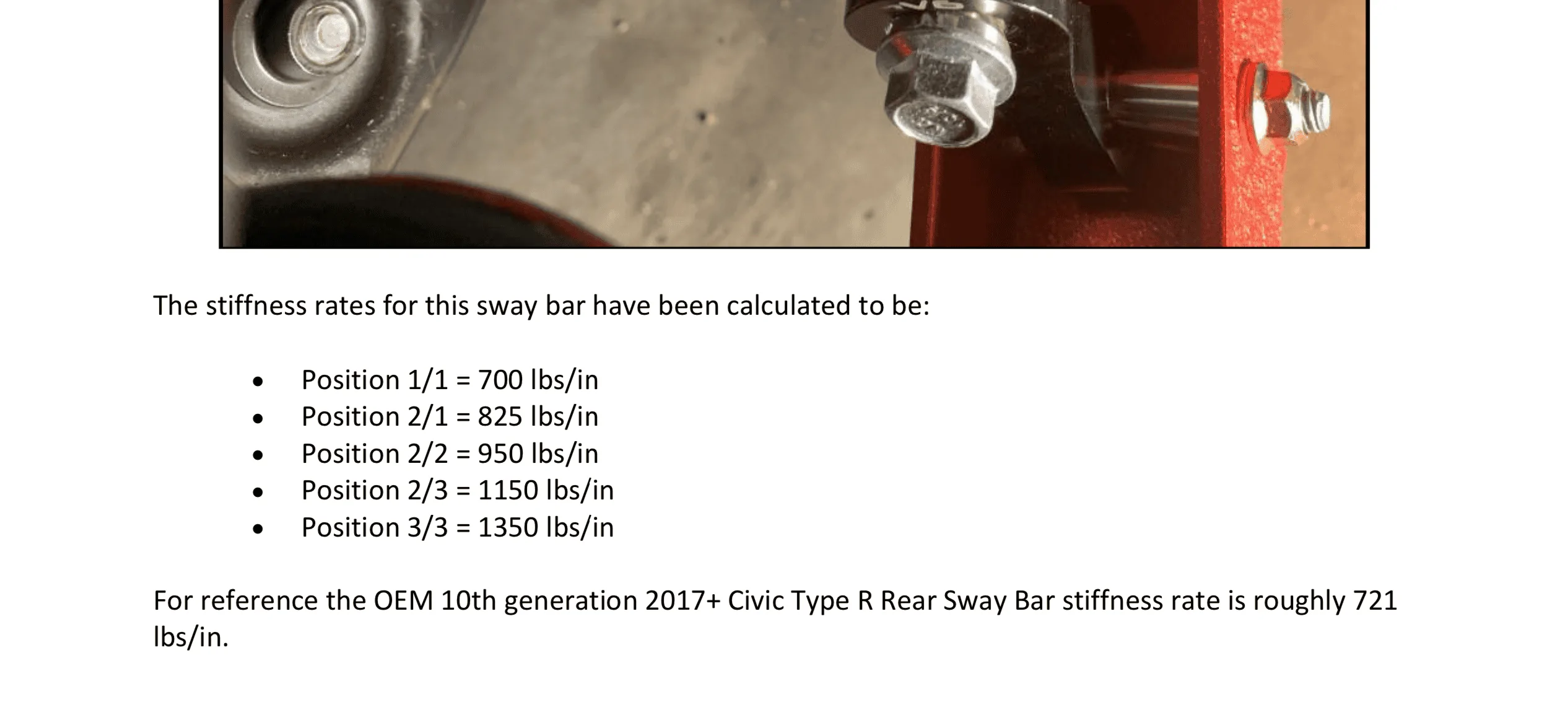 Acura Integra Type S RV6 Rear Sway Bar Settings IMG_0635