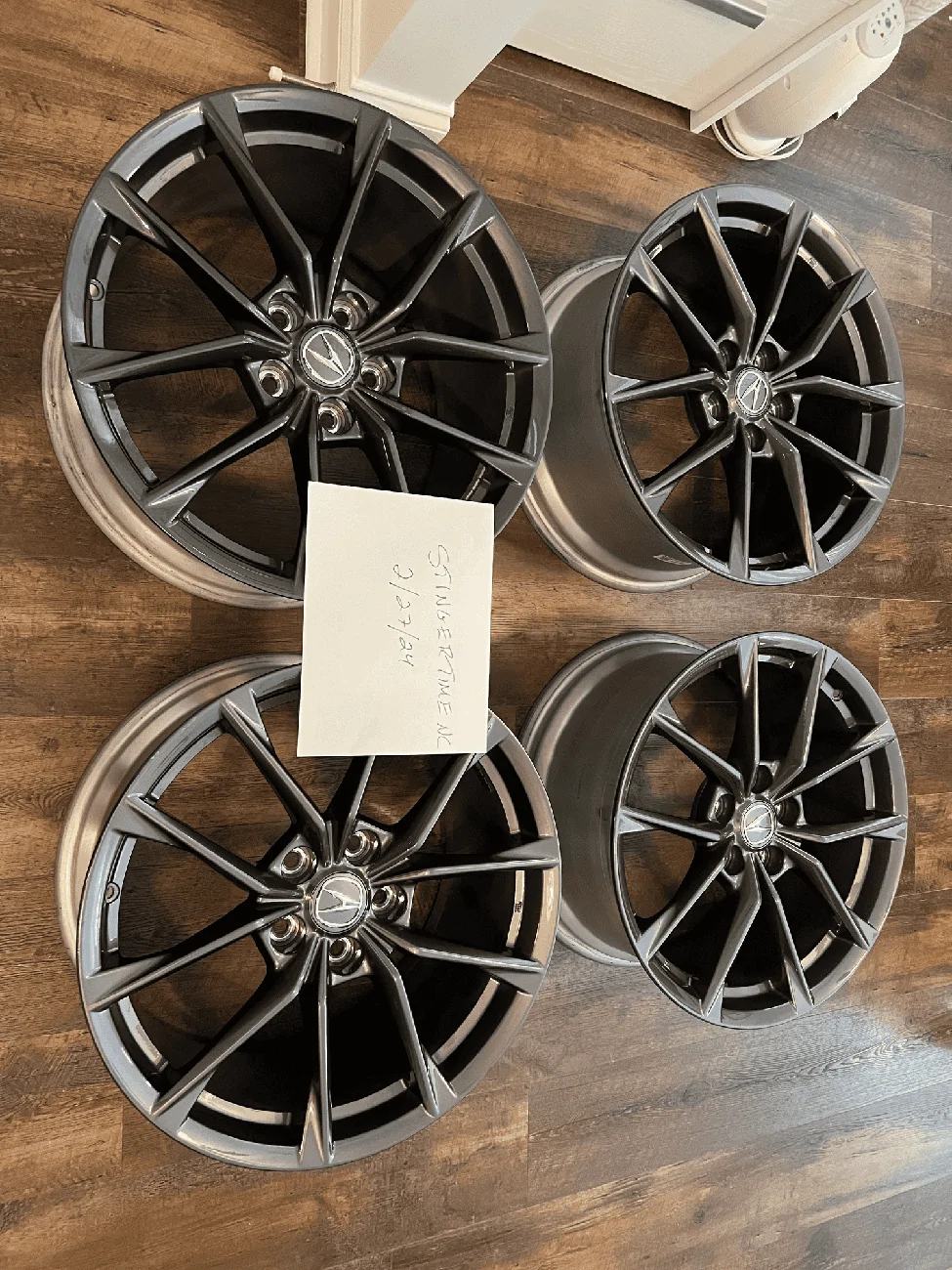 Acura Integra Sold!!  None left.- OEM Graphite Type S wheels- $1,200 plus shipping, willing to sell by the each!! IMG_2991