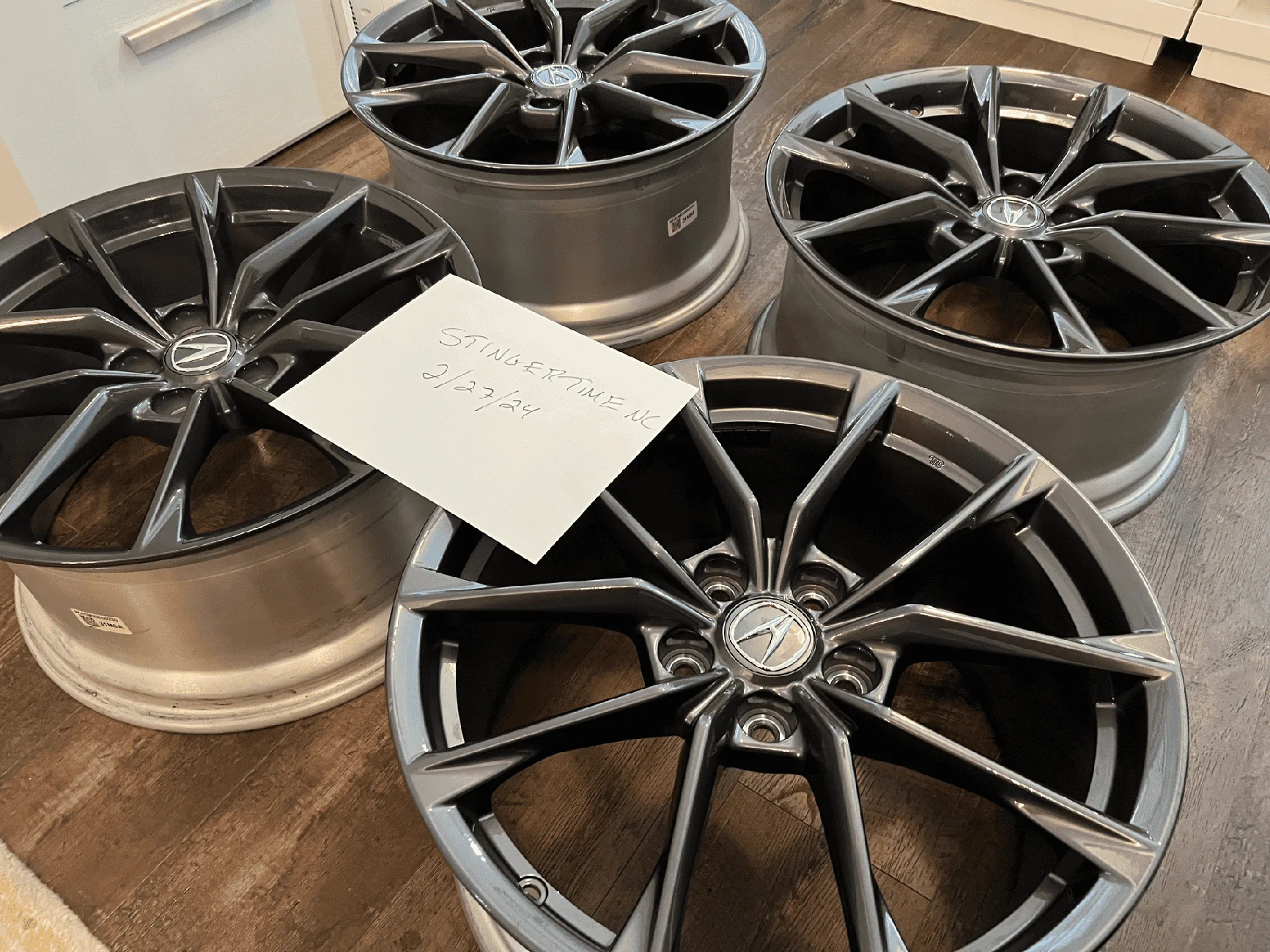 Acura Integra Sold!!  None left.- OEM Graphite Type S wheels- $1,200 plus shipping, willing to sell by the each!! IMG_2996