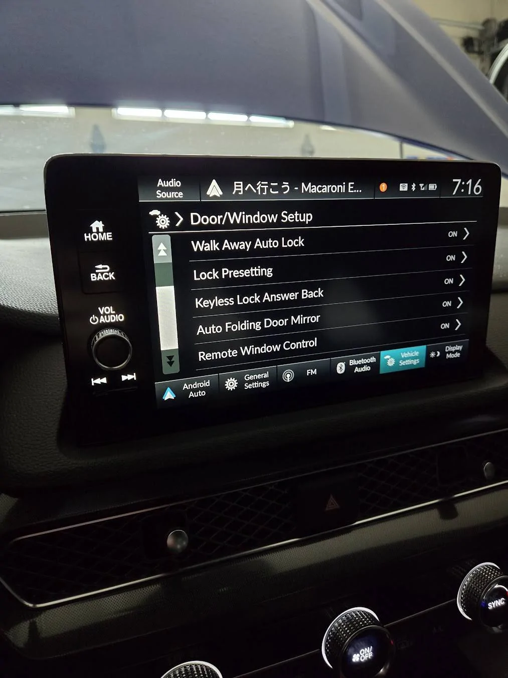 Acura Integra Auto Folding Mirrors installed 20240310_161652