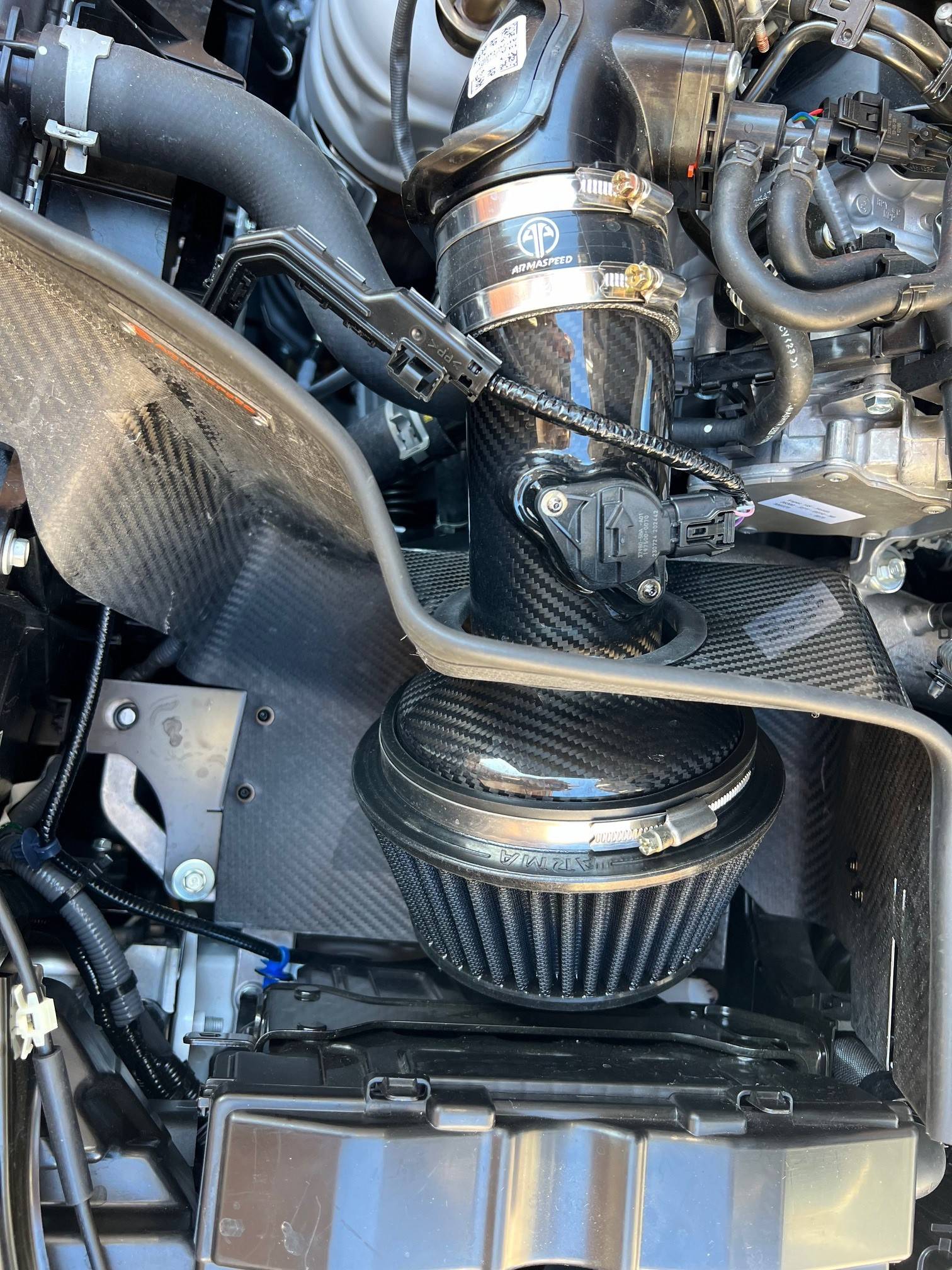 Acura Integra Armaspeed Carbon Fiber Intake Install - WHOOSH WHOOSH a