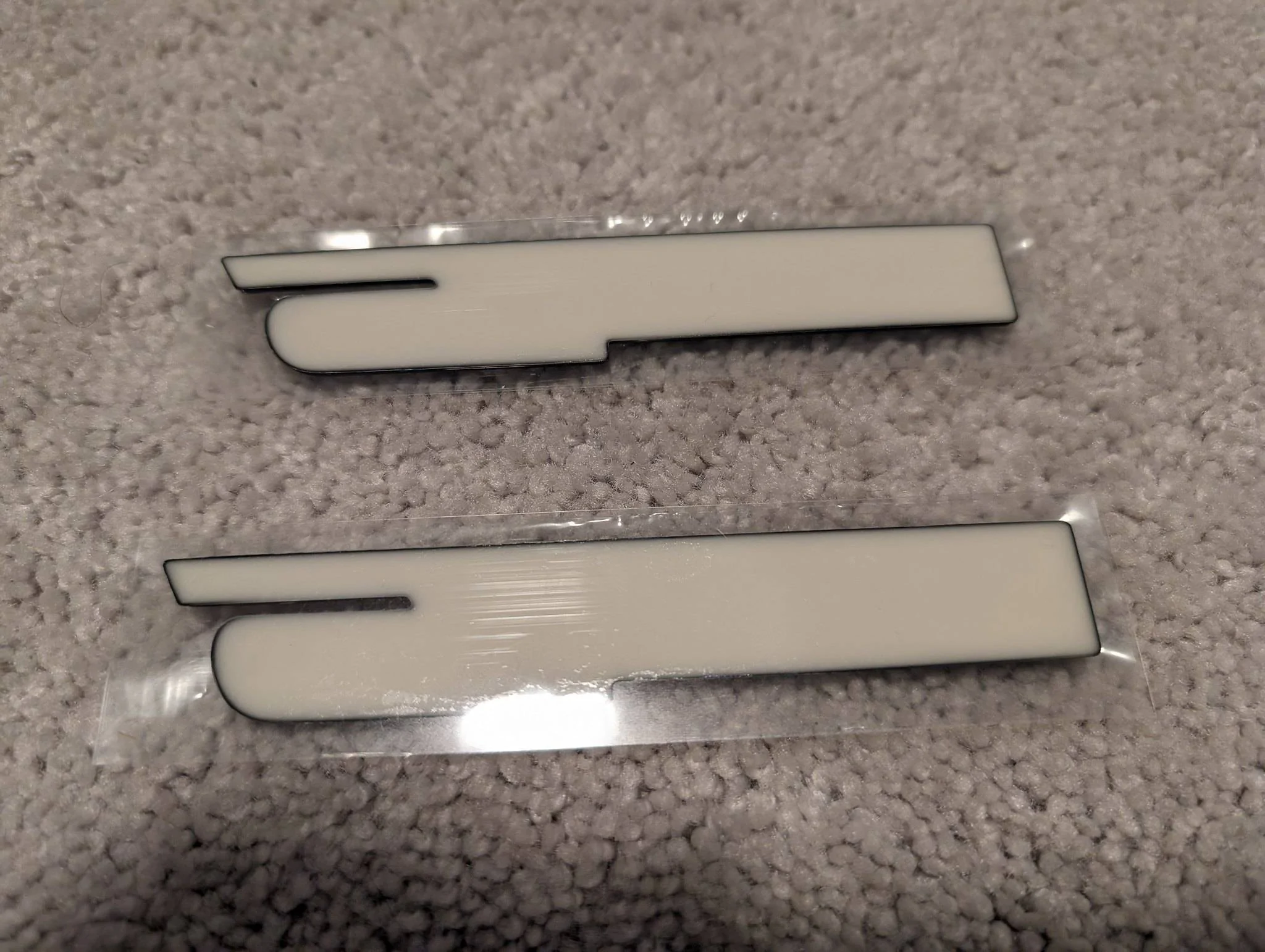Acura Integra SOLD: OEM Black Type S Badge (New -- Pair only) 53586644929_23c10e9038_k