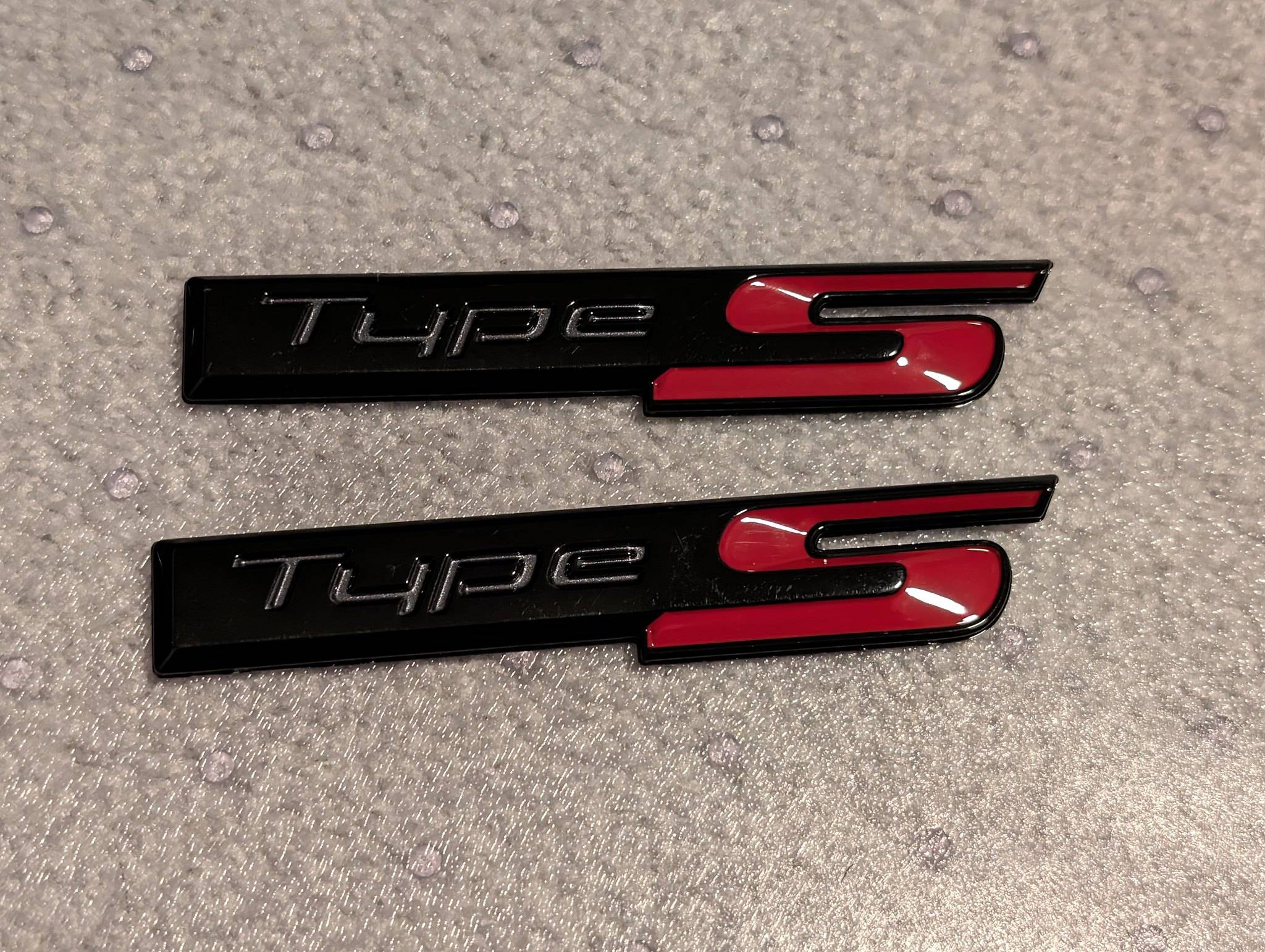 Acura Integra SOLD: OEM Black Type S Badge (New -- Pair only) 53585455432_ea4127e14e_k