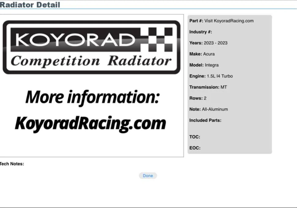 Acura Integra Incompatibility with upgraded Koyo radiator and PRL High Volume Intake IMG_7995