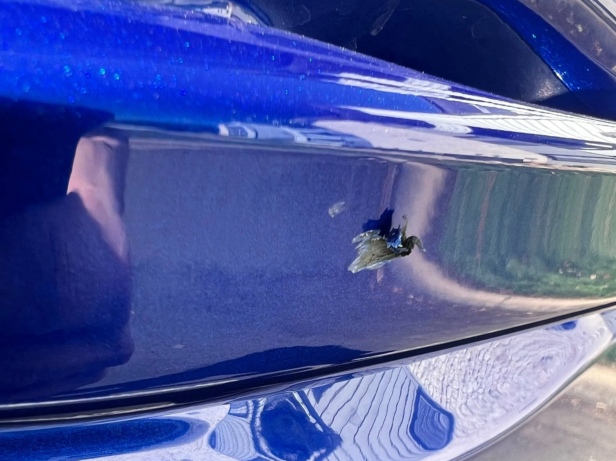 Acura Integra Highway debris caused driver door paint damage, advice wanted door1