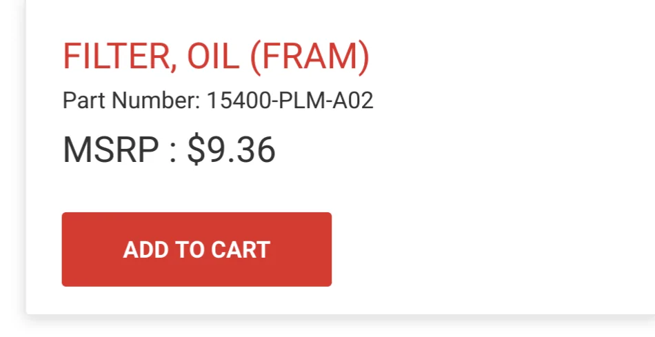 Acura Integra which oil filter? Screenshot_20240405-190535