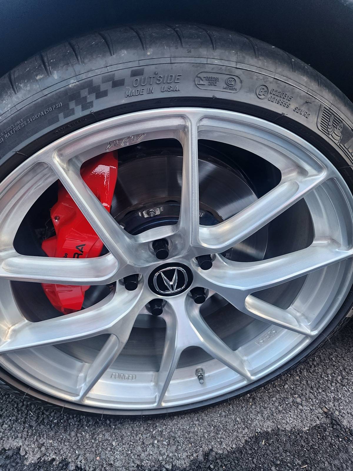 Acura Integra Akebono Performance Ceramic Pads - a fix for brake dust? brake dust 1