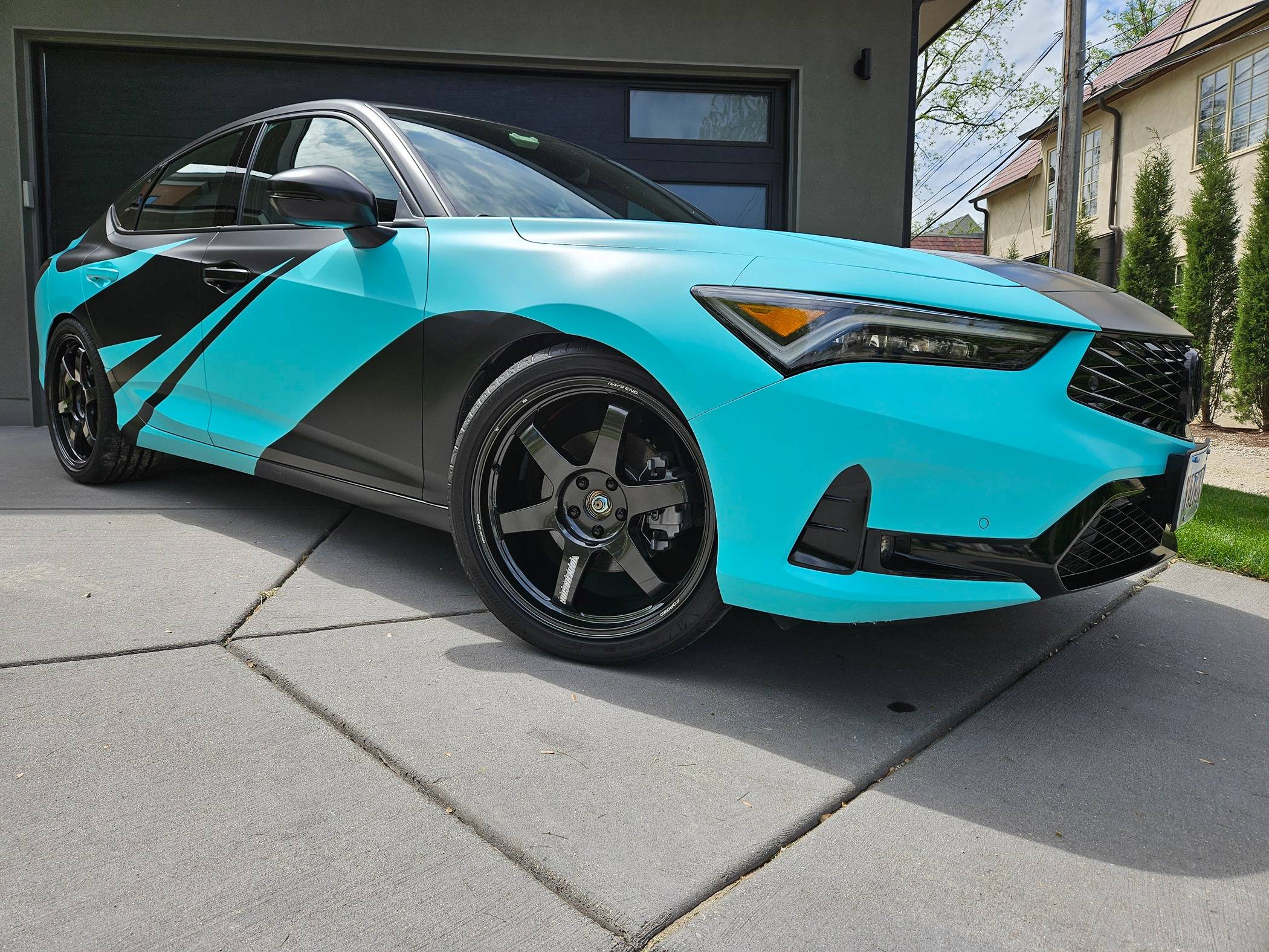 Acura Integra Volk Racing TE37 Diamond Black wheels 20x9.5 5x114.3 et 36, set of 4 20240506_111227