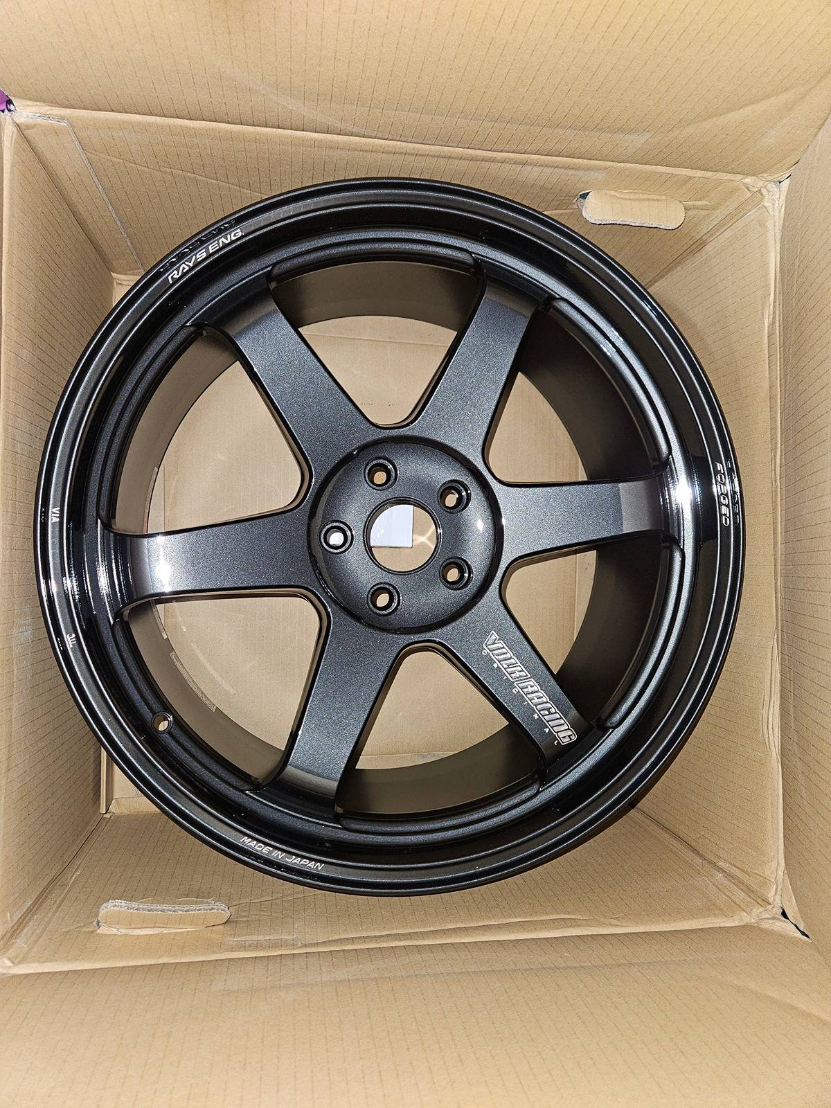 Acura Integra Volk Racing TE37 Diamond Black wheels 20x9.5 5x114.3 et 36, set of 4 20240211_073735