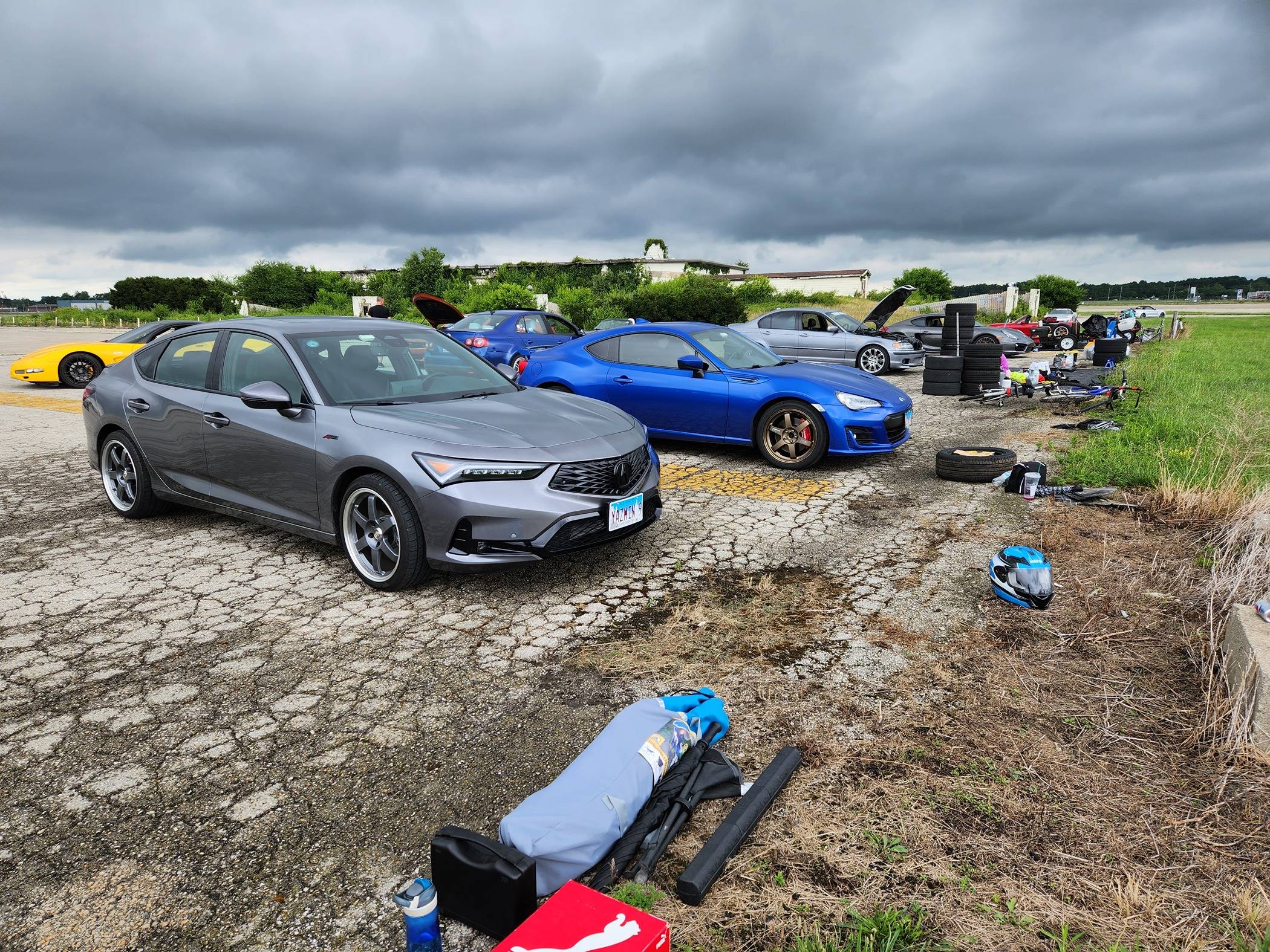 Acura Integra Aspec MT with 20" Volk TE37s, Mugen exhaust, Two tone wrap 20230708_120018