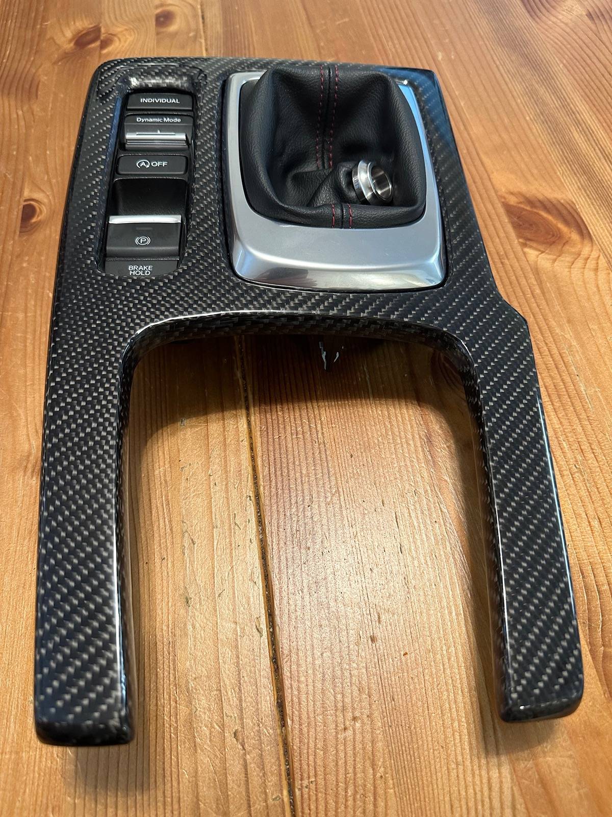 Acura Integra Carbon fiber skinned center console IMG_8211