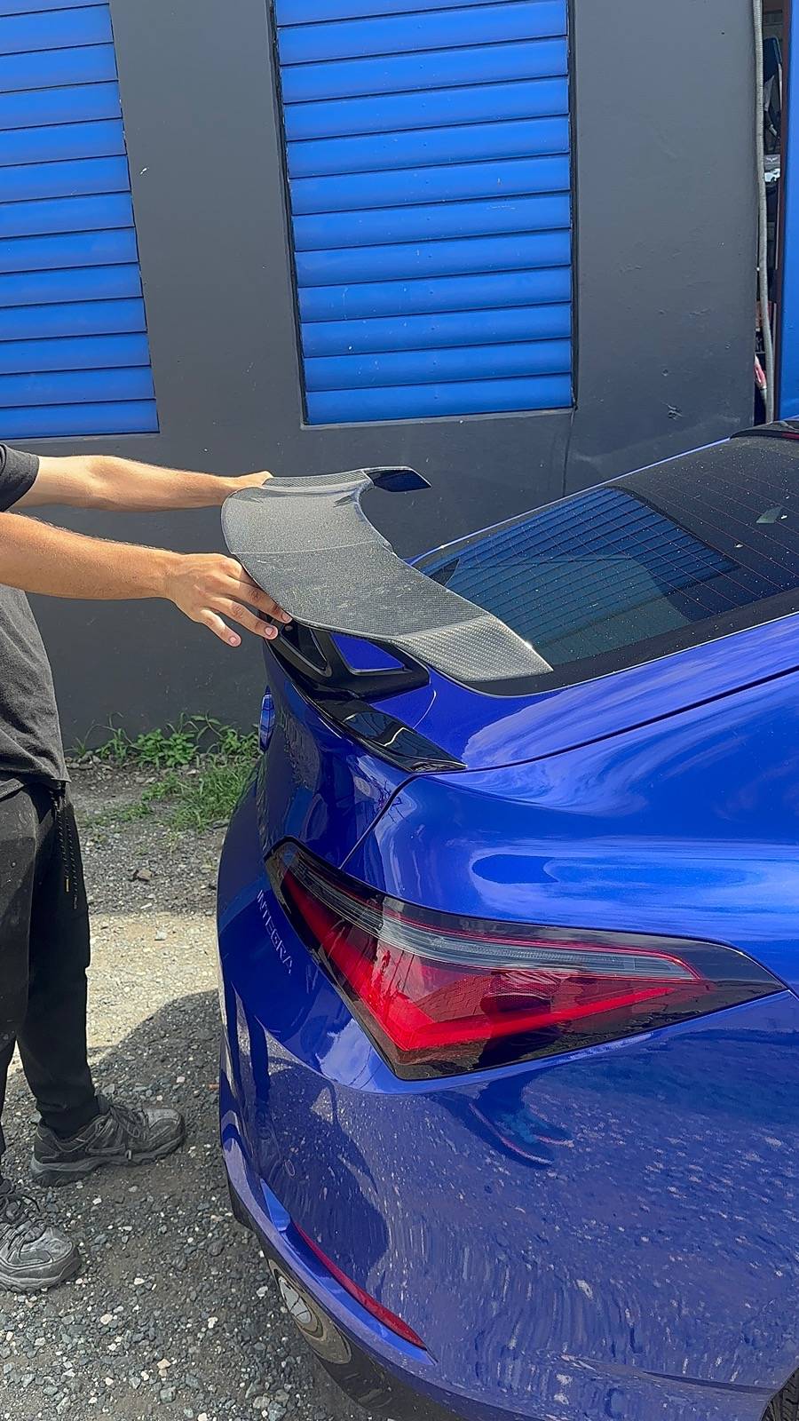 Acura Integra Spoiler for 2024 Blue Aspec Integra - Yes or No? IMG_8743