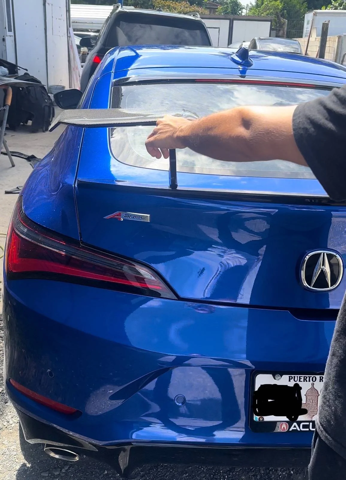 Acura Integra Spoiler for 2024 Blue Aspec Integra - Yes or No? IMG_8799