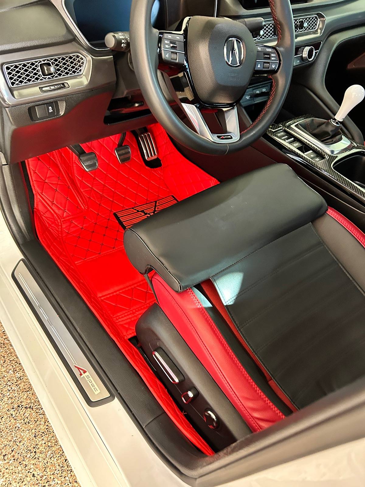 Acura Integra Carbon fiber skinned center console IMG_0182