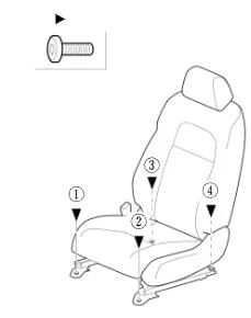 Acura Integra Removing front drivers seat Screenshot 2024-06-24 131728