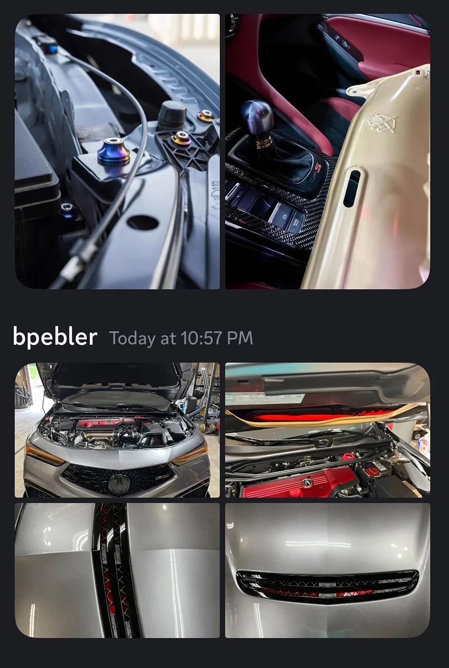 Acura Integra Aero Carbon Hood Insert IMG_5960