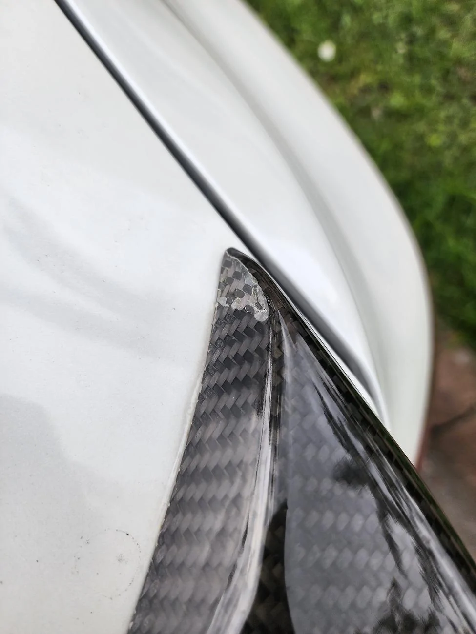 Acura Integra Anyone having issues with carbon fiber exterior oem 20240705_183425