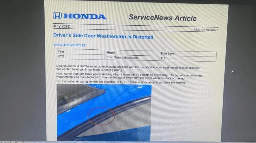 Acura Integra Door linear failure 1696374341775