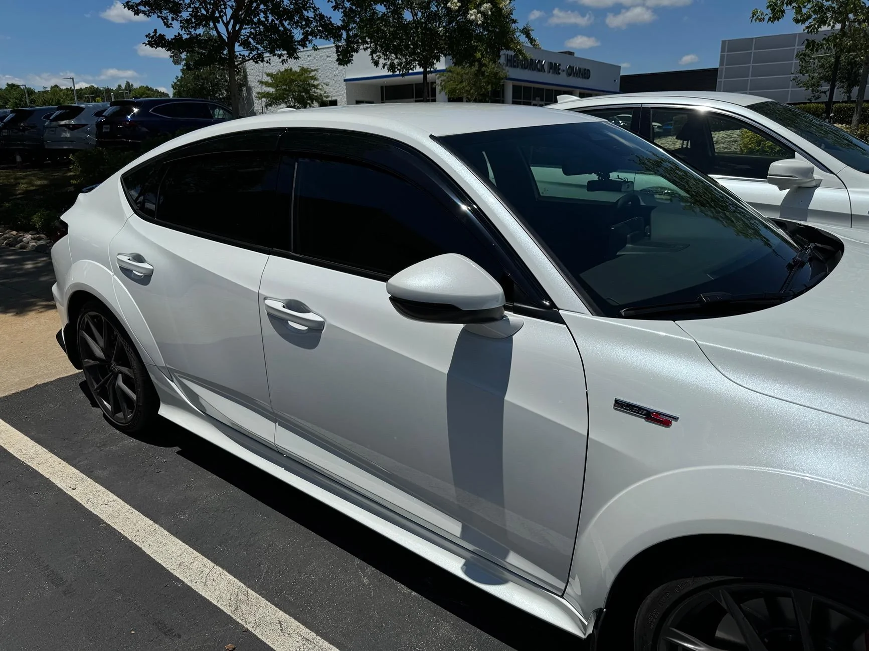 Acura Integra Factory rain guards IMG_3141