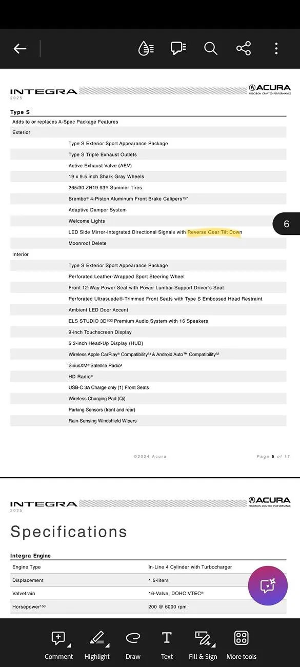 Acura Integra Any word on the 2025 type S? 1000015679