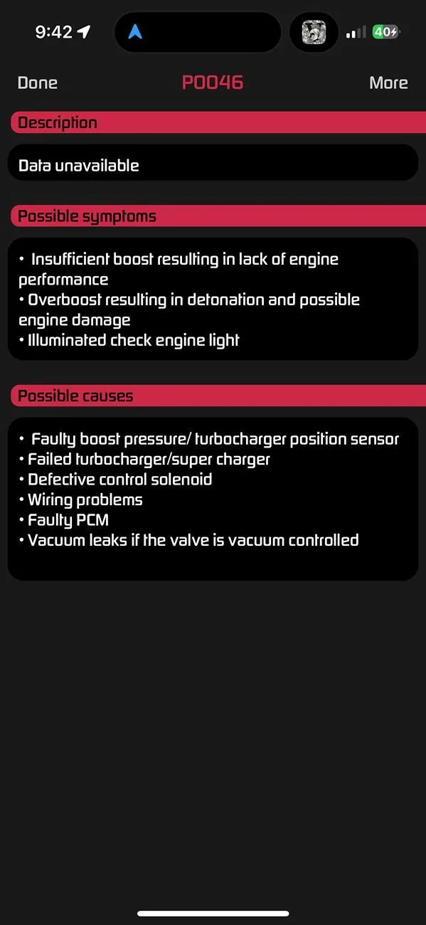 Acura Integra Code P0046 IMG_1627