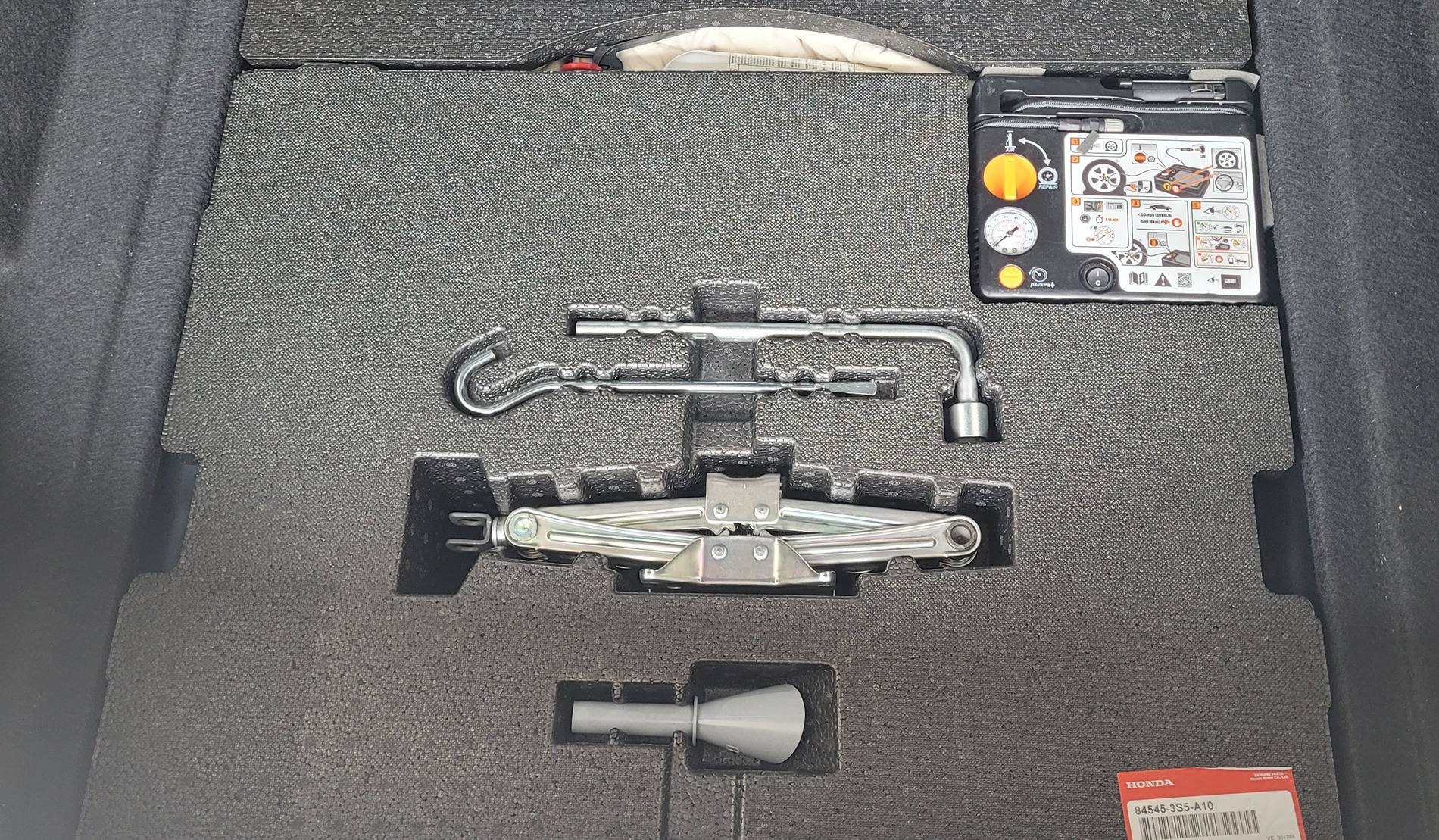 Acura Integra Spare plus fix-a-flat 20240831_124252