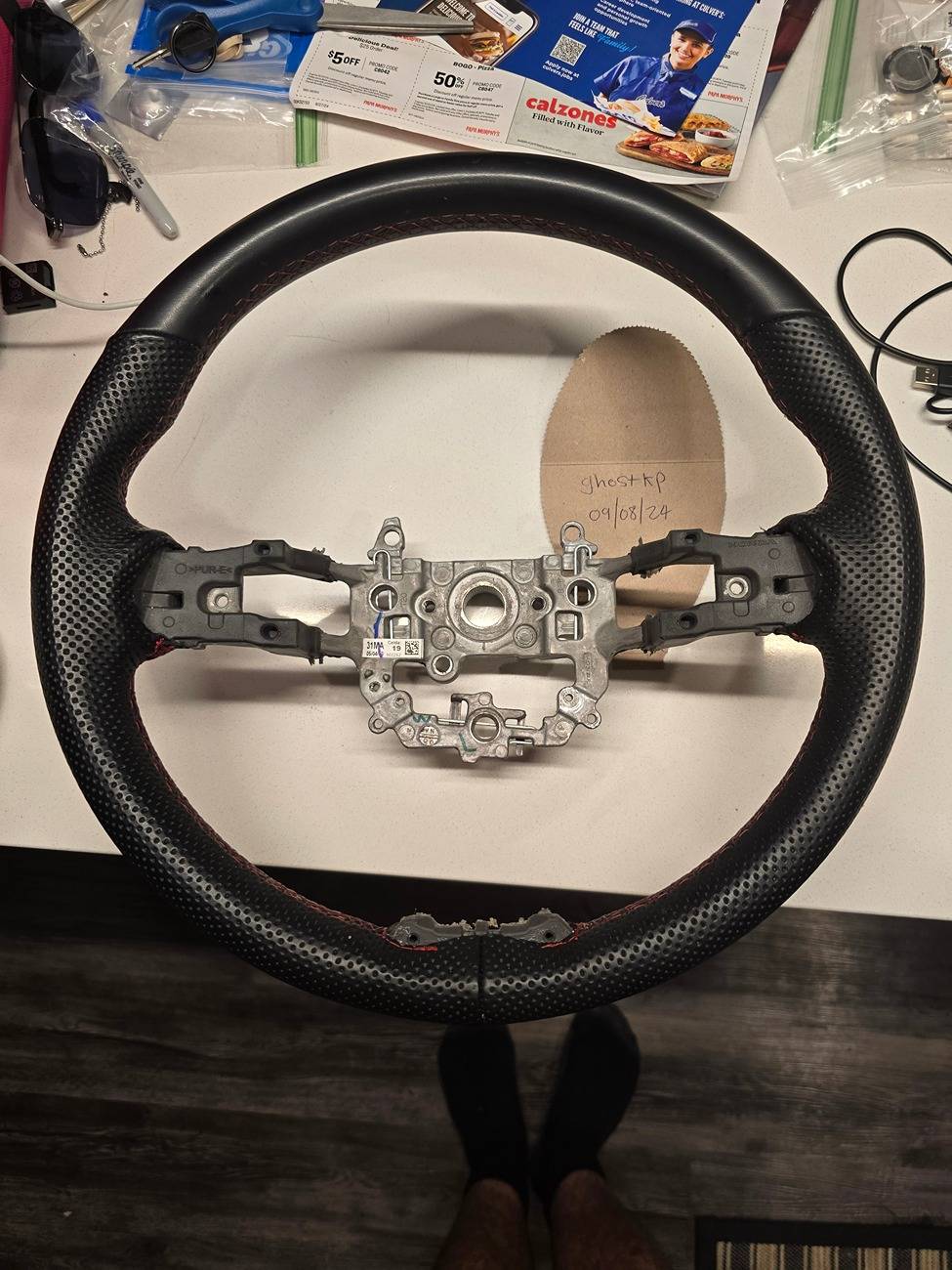 Acura Integra OEM Type S Steering Wheel 20240908_171548